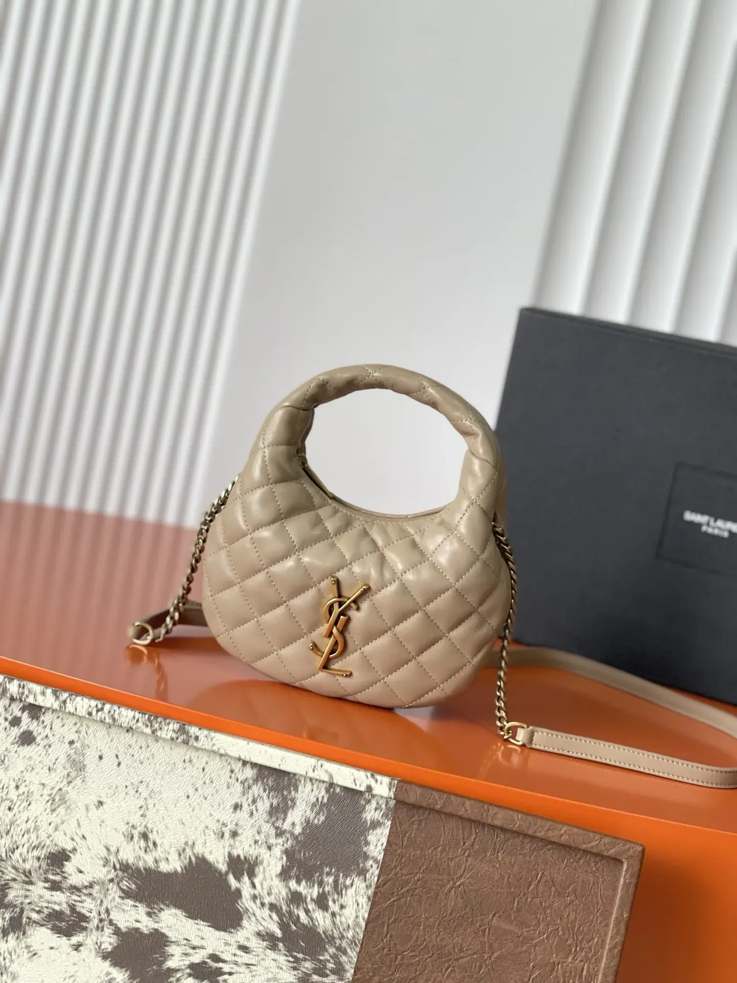 Saint Laurent Quilted Leather Hobo Bag product photo from LabelPicks