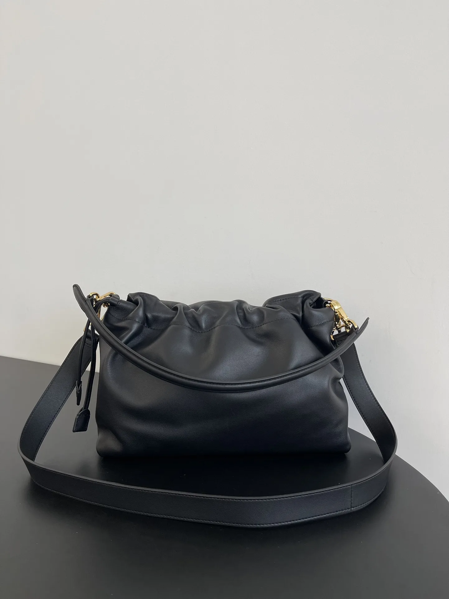 Fendi Black Baguette Lambskin Bucket Bag product photo from LabelPicks