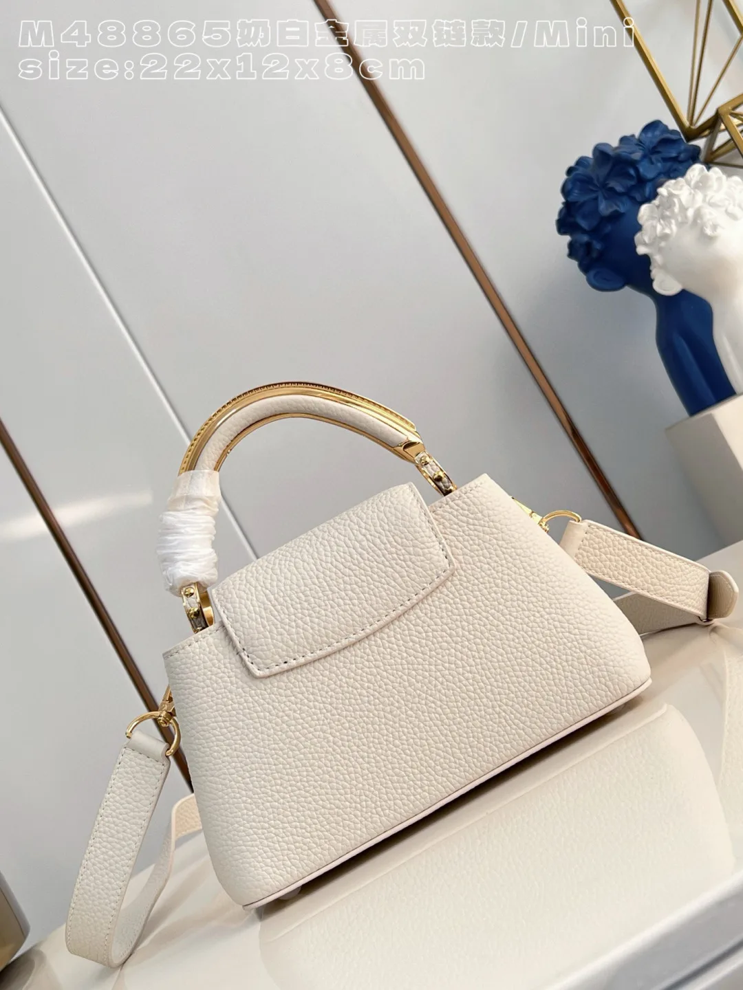 Louis Vuitton White Capucines Calfskin Crossbody Bag product photo from LabelPicks