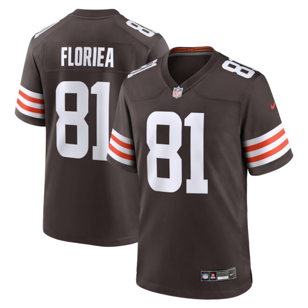Luke Floriea Cleveland Browns Nike Team Game Jersey -  Brown