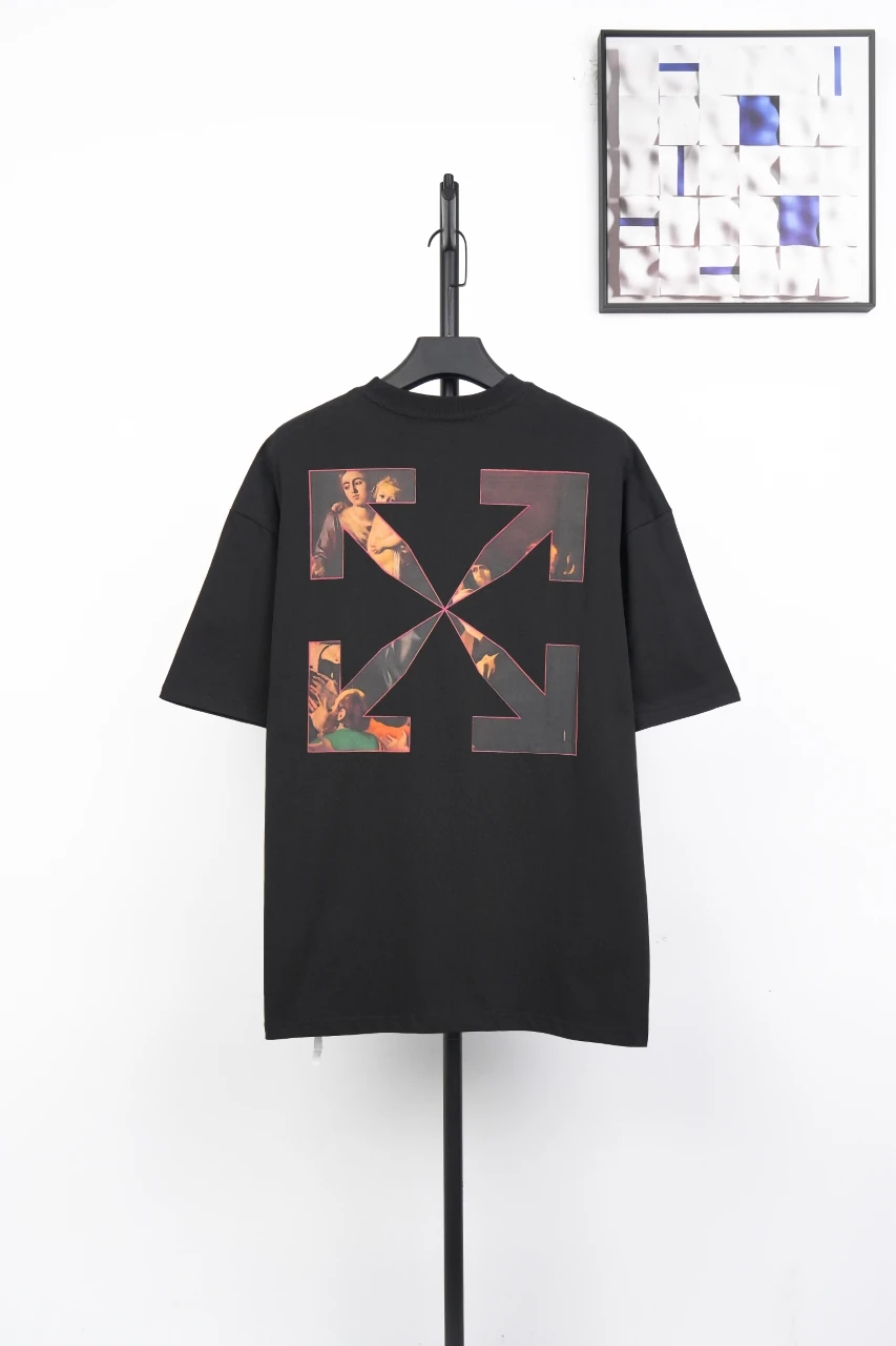 Off-White Black Blurred Painting Arrow T-Shirt product photo from LabelPicks