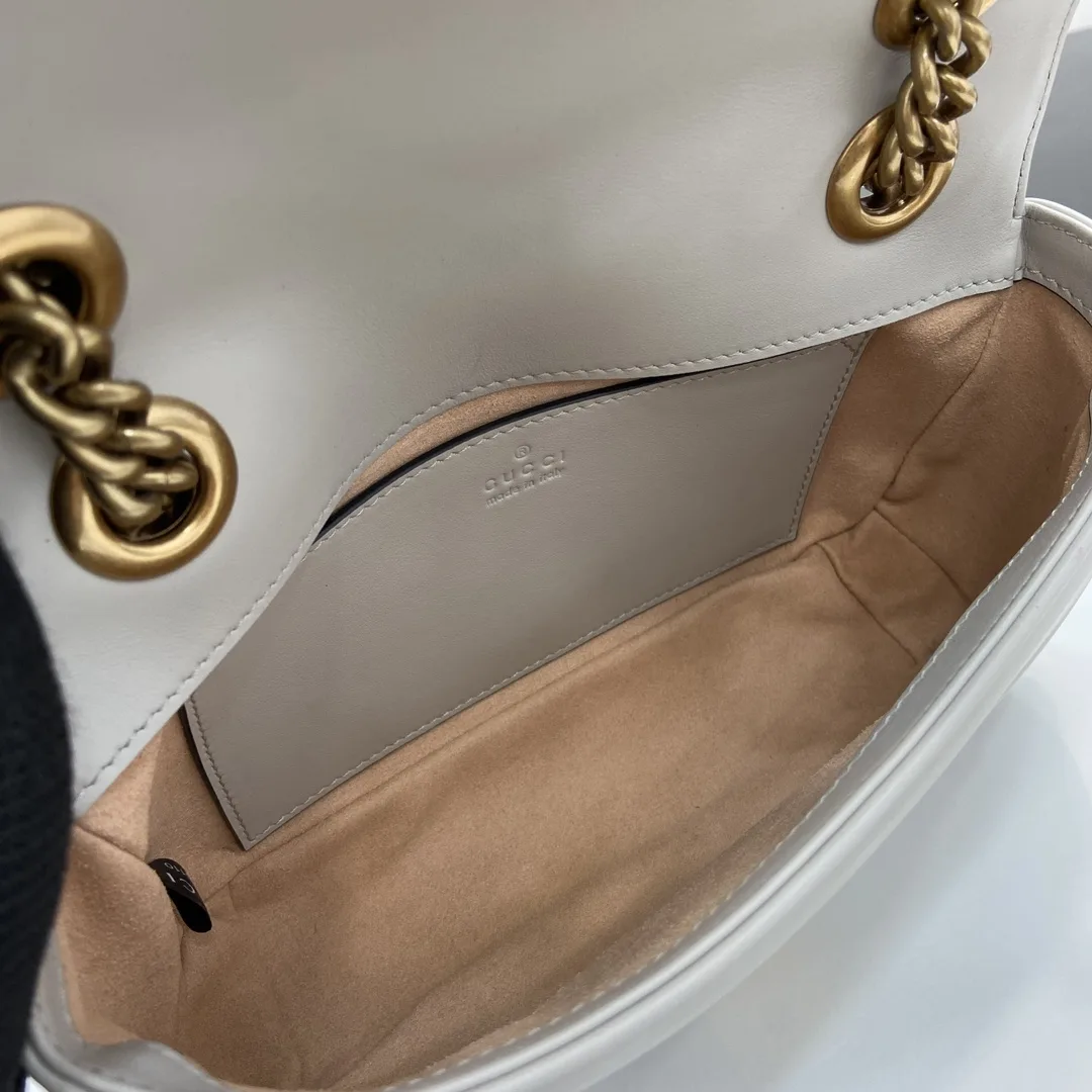 Gucci Marmont Grey GG Supreme Canvas Crossbody Bag product photo from LabelPicks
