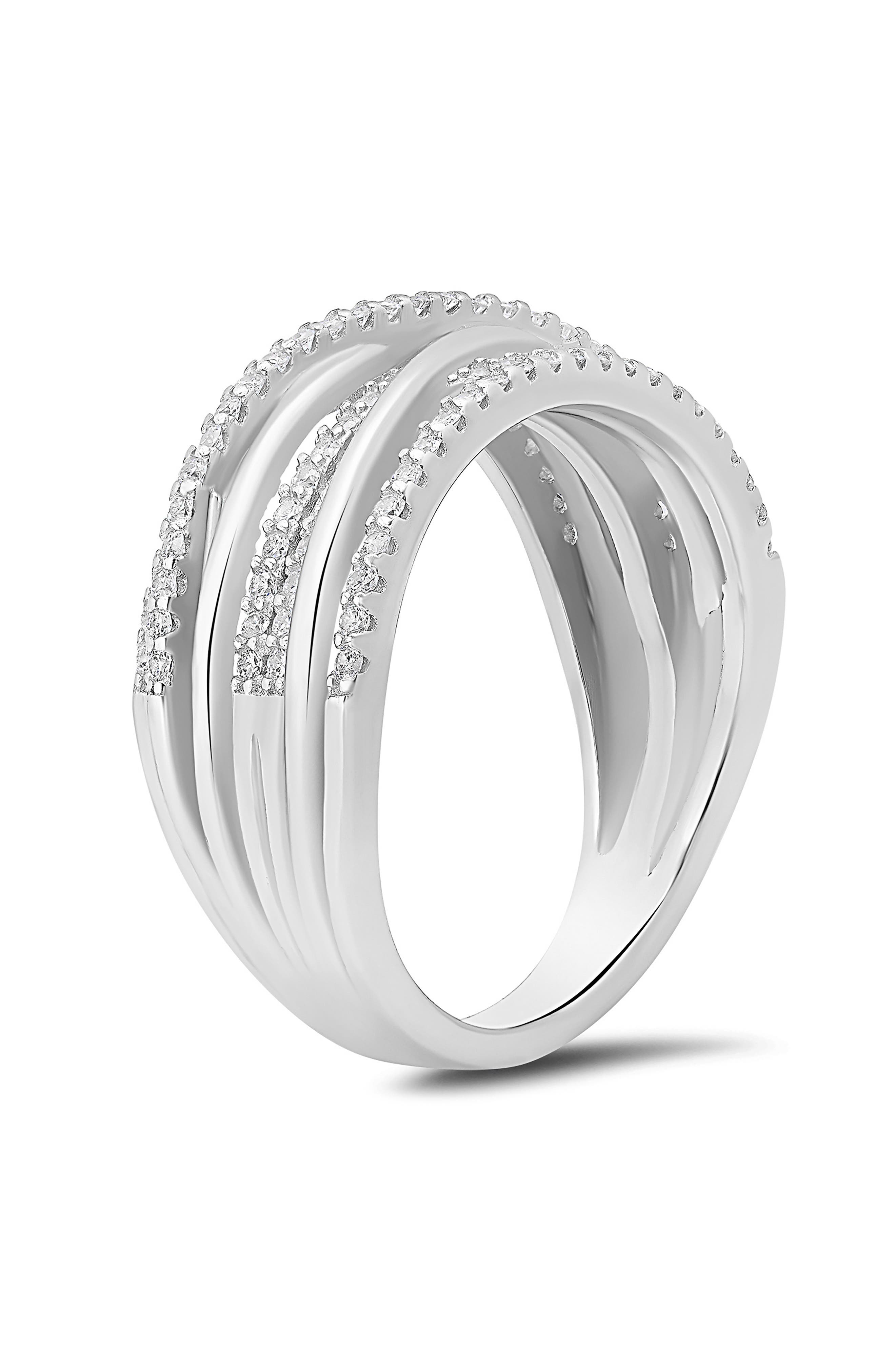 Queen Jewels Crossover Cubic Zirconia Ring
