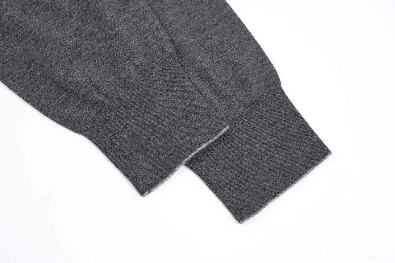 Brunello Cucinelli Dark Grey Wool Turtleneck Sweater product photo from LabelPicks