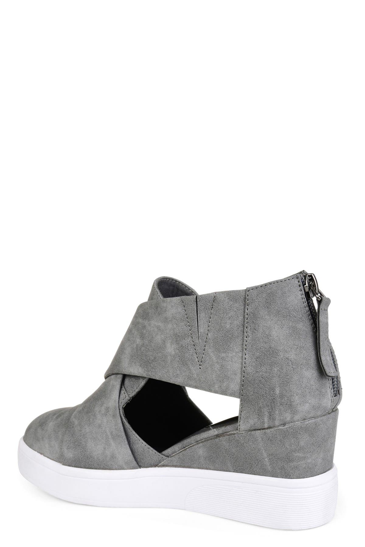 Journee Collection JOURNEE Seena Crossover Platform Wedge Pump