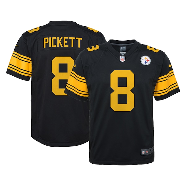 Kenny Pickett Pittsburgh Steelers Nike Youth Game Jersey - Black/White