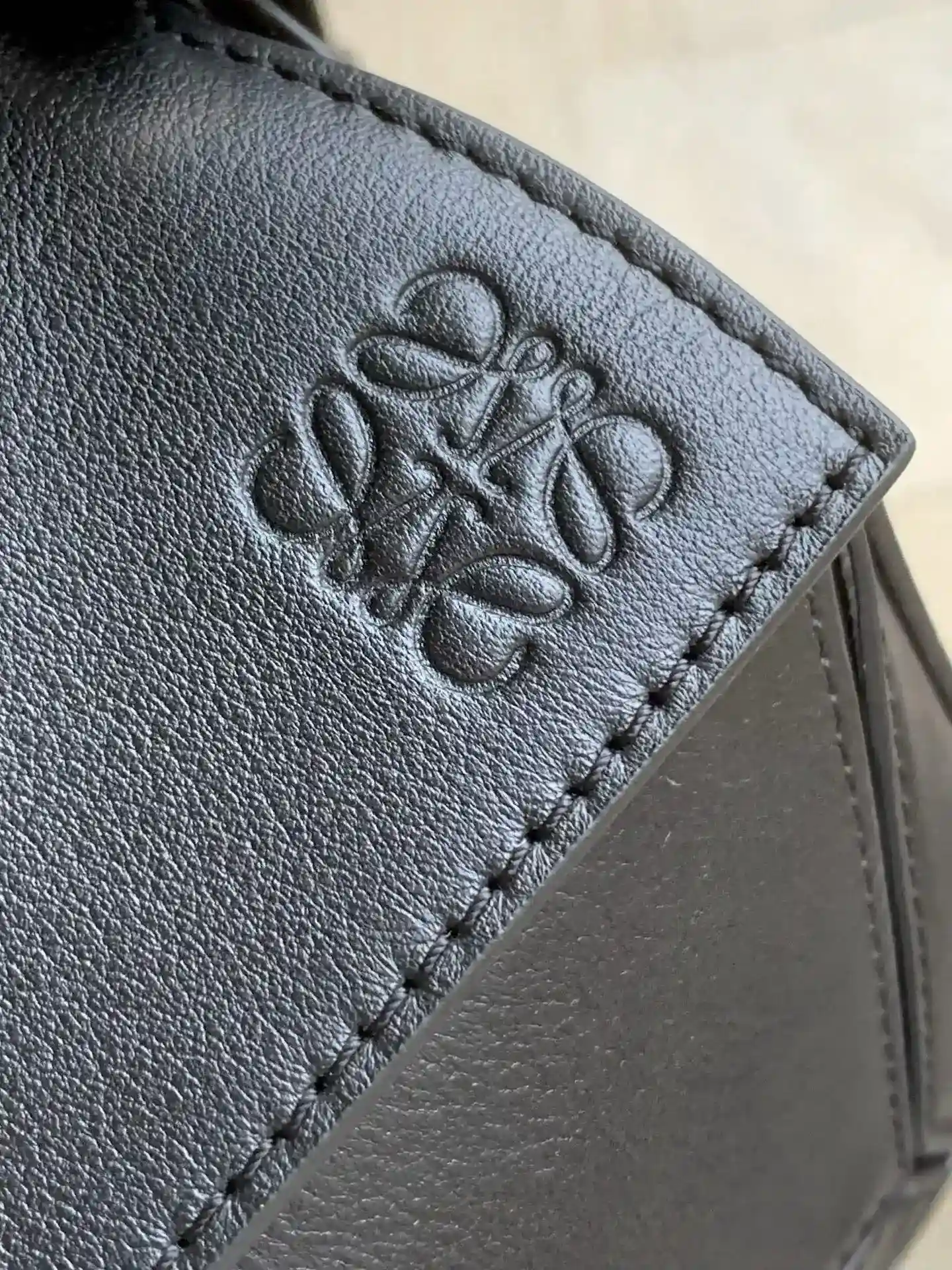 Loewe Black Puzzle Calfskin Top Handle Bag product photo from LabelPicks