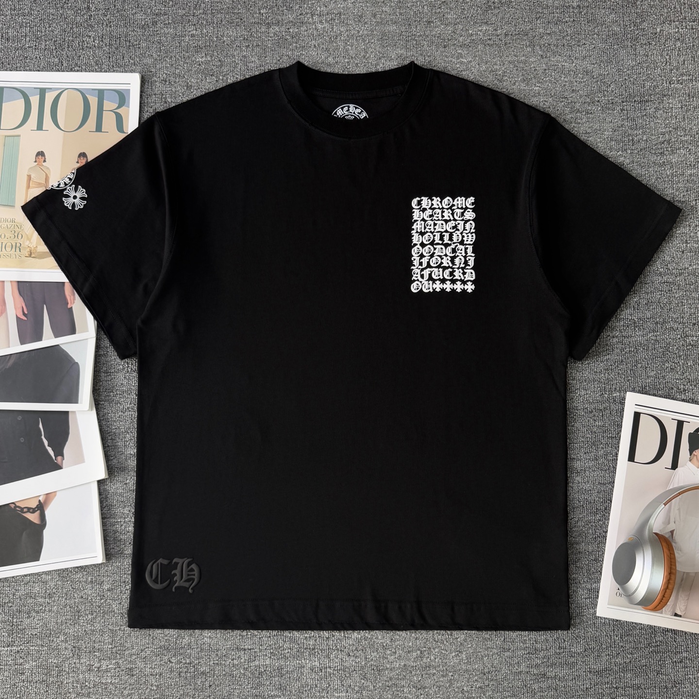 0512 Classic letter prints t-shirt
