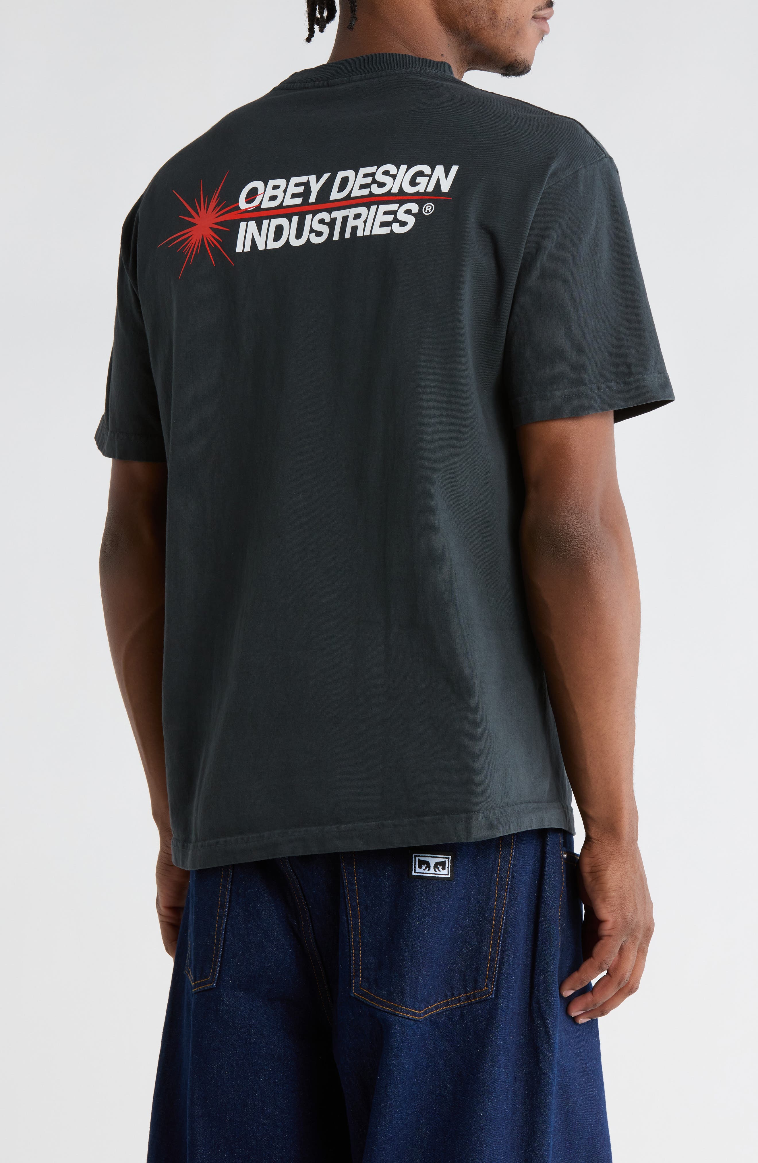Obey Design Industrial Graphic T-Shirt