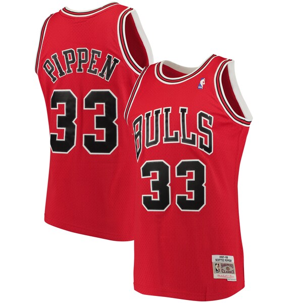 Scottie Pippen Chicago Bulls 1997/98 Big & Tall Hardwood Classics Swingman Jersey - Red