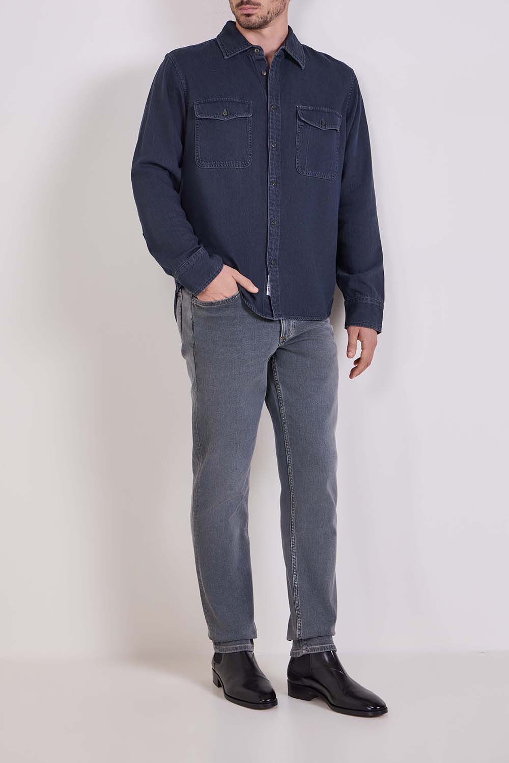 RAG & BONE חולצת ג'ינס מכופתרת