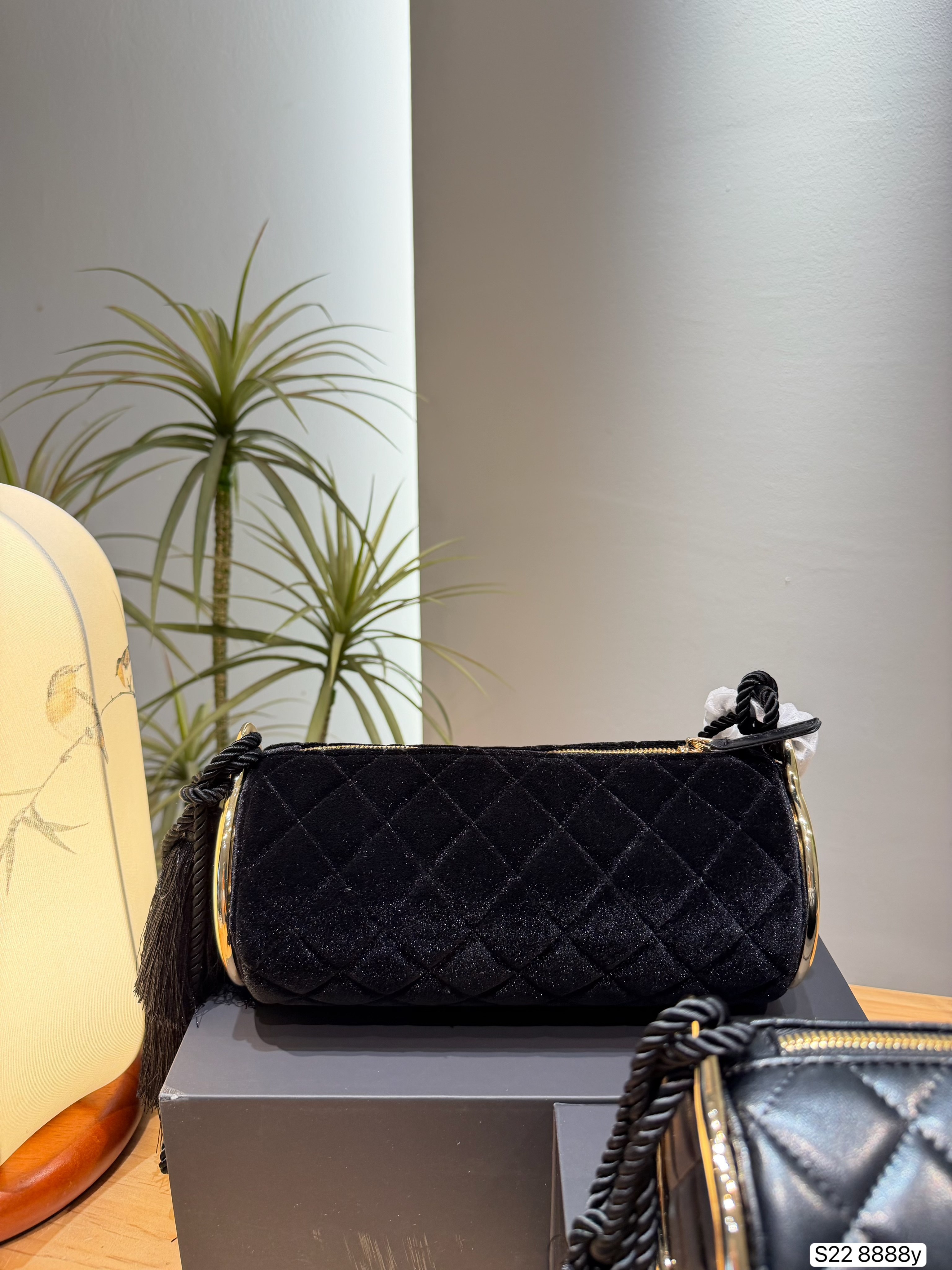 Chanel Quilted Zip Barrel Bag
