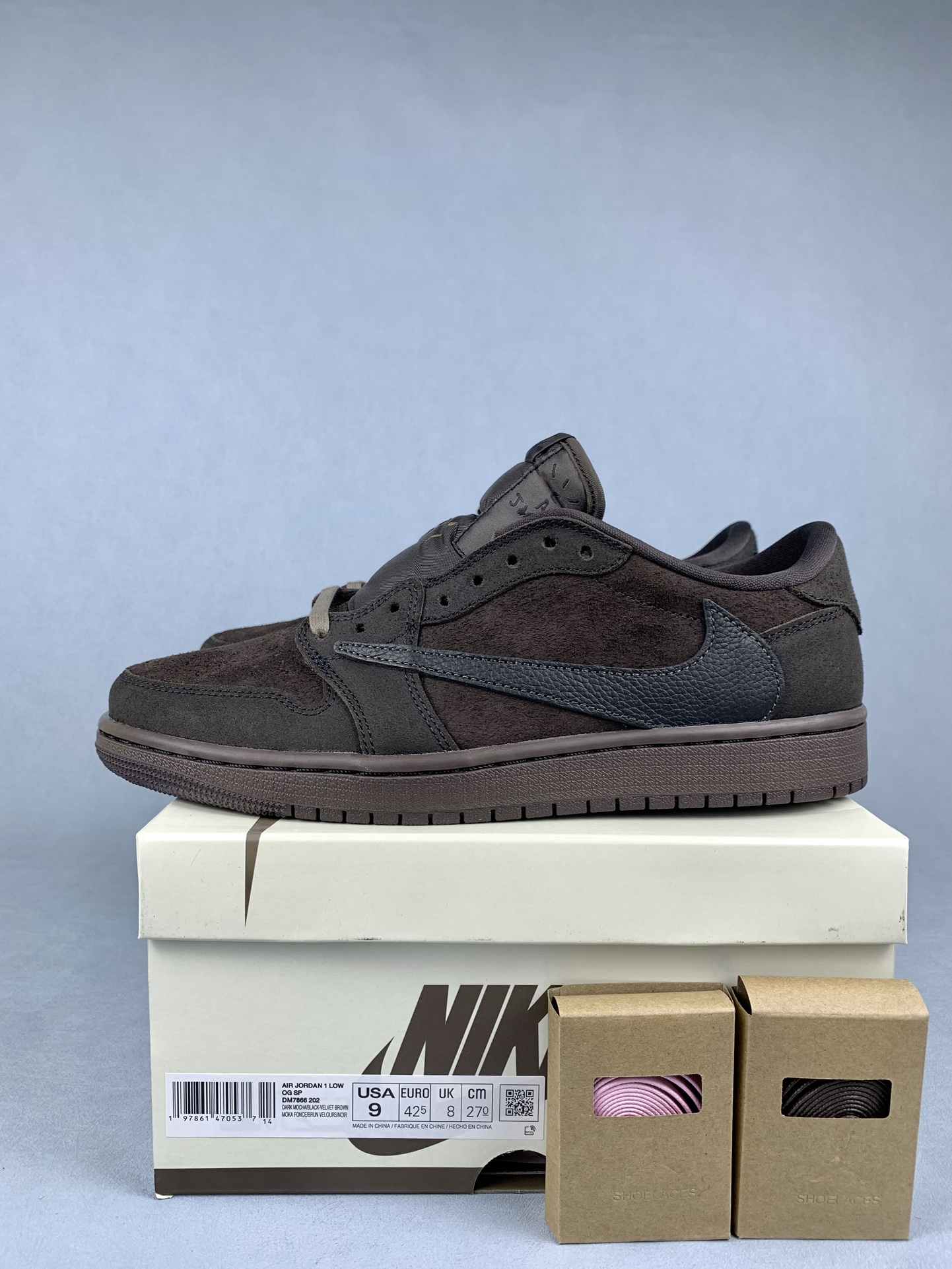 Travis Scott x Air Jordan 1 Low OG “Velvet Brown” Shoes