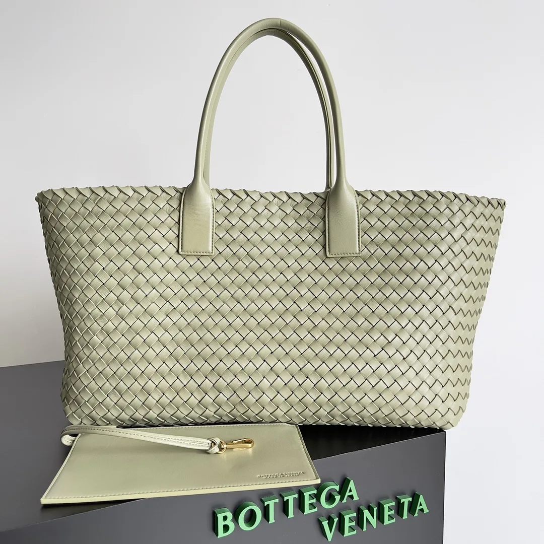 Bottega Veneta Intrecciato Woven Leather Cabat Tote Bag product photo from LabelPicks