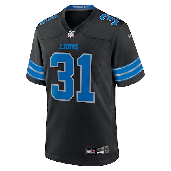 Kerby Joseph Detroit Lions Nike Alternate 2 Game Jersey -  Black