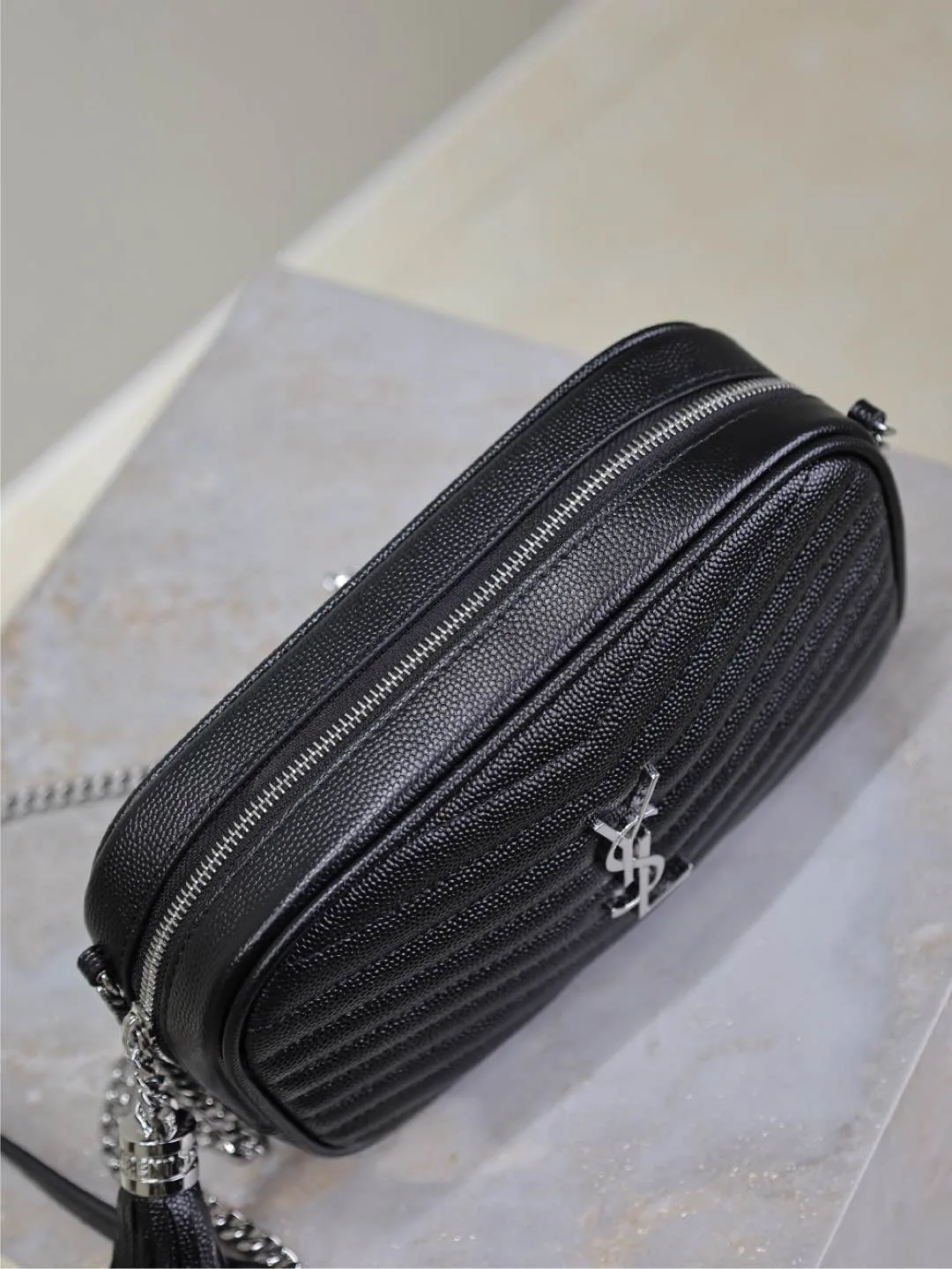 Saint Laurent Black Calfskin Shoulder Bag product photo from LabelPicks