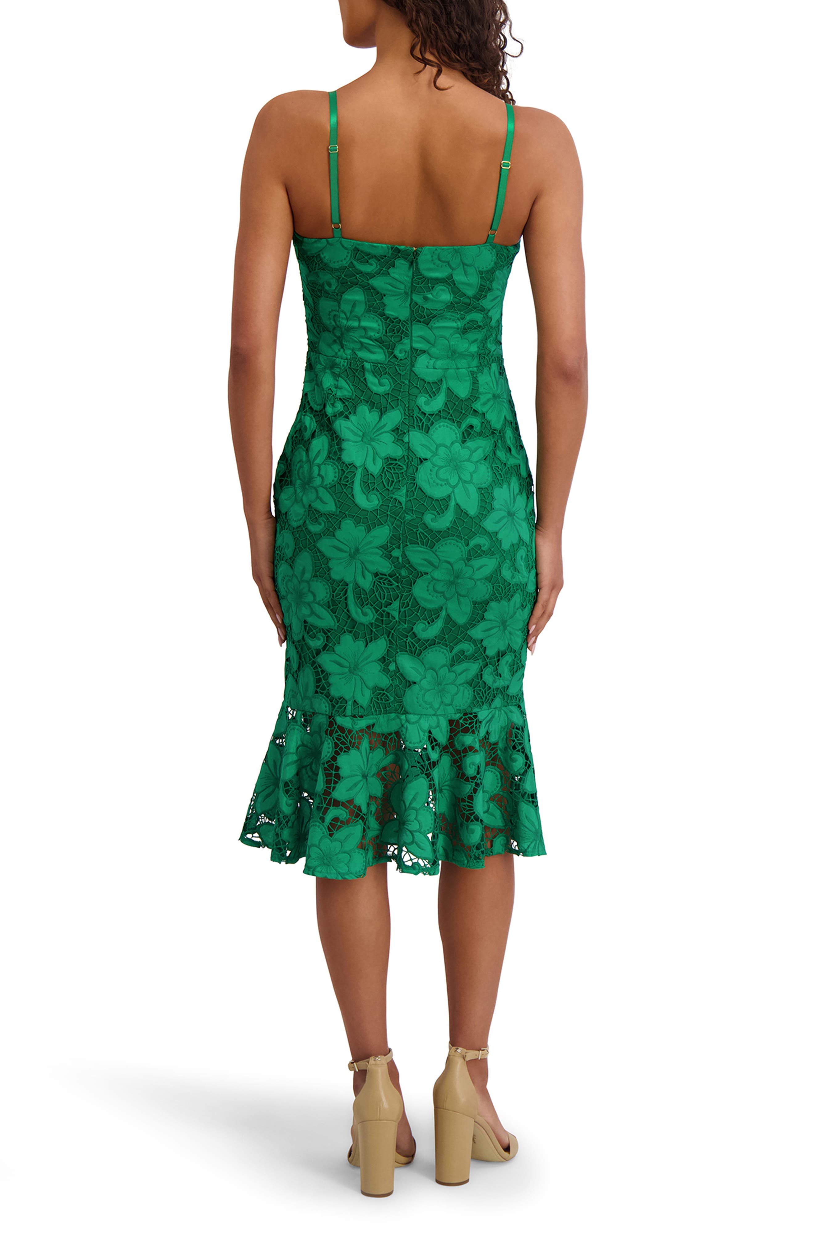 Siena Lace Body-Con Midi Dress