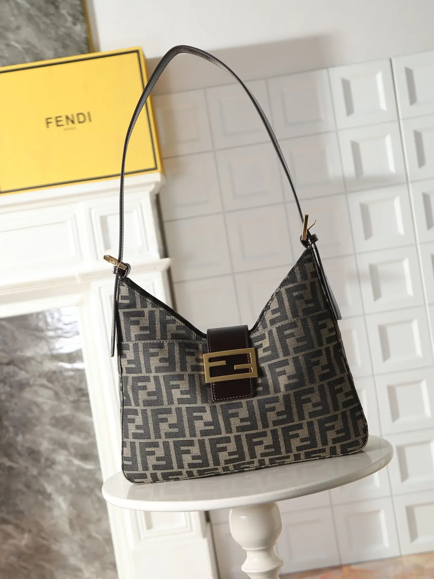 Fendi Monogram Canvas Hobo Bag product photo from LabelPicks