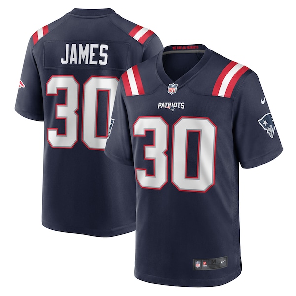 D.J. James New England Patriots Nike Team Game Jersey -  Navy
