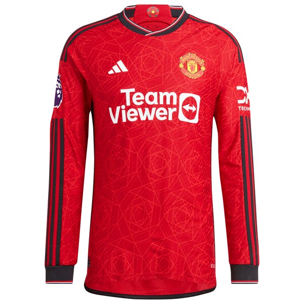 Diogo Dalot Manchester United adidas 2023/24 Home Authentic Long Sleeve Player Jersey - Red