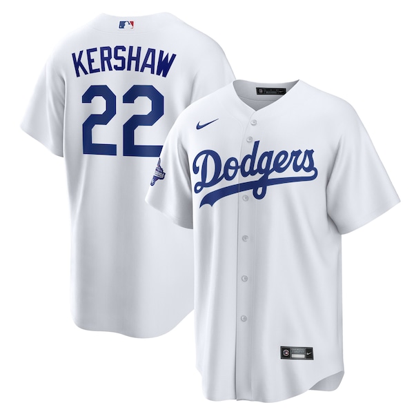 Clayton Kershaw Los Angeles Dodgers Nike Home 2025 World Series Champions Replica Jersey - White
