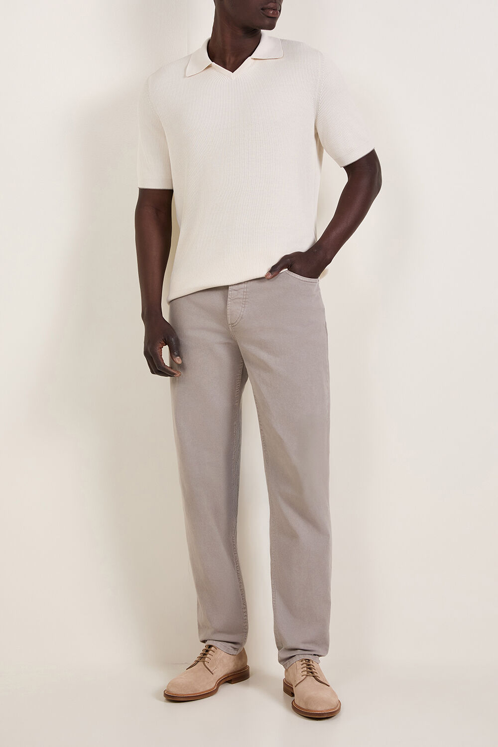 BRUNELLO CUCINELLI מכנסי ג'ינס בגזרה ישרה