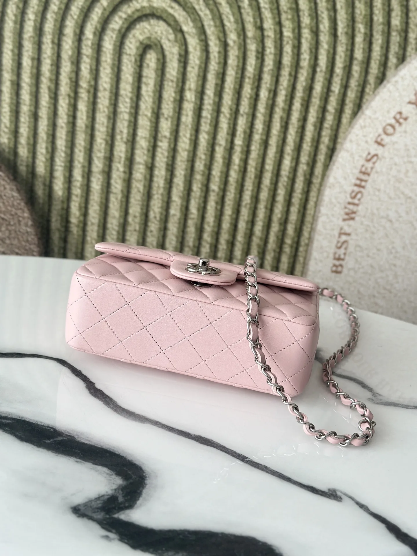 Chanel Pink Classic Flap Lambskin Shoulder Bag product photo from LabelPicks