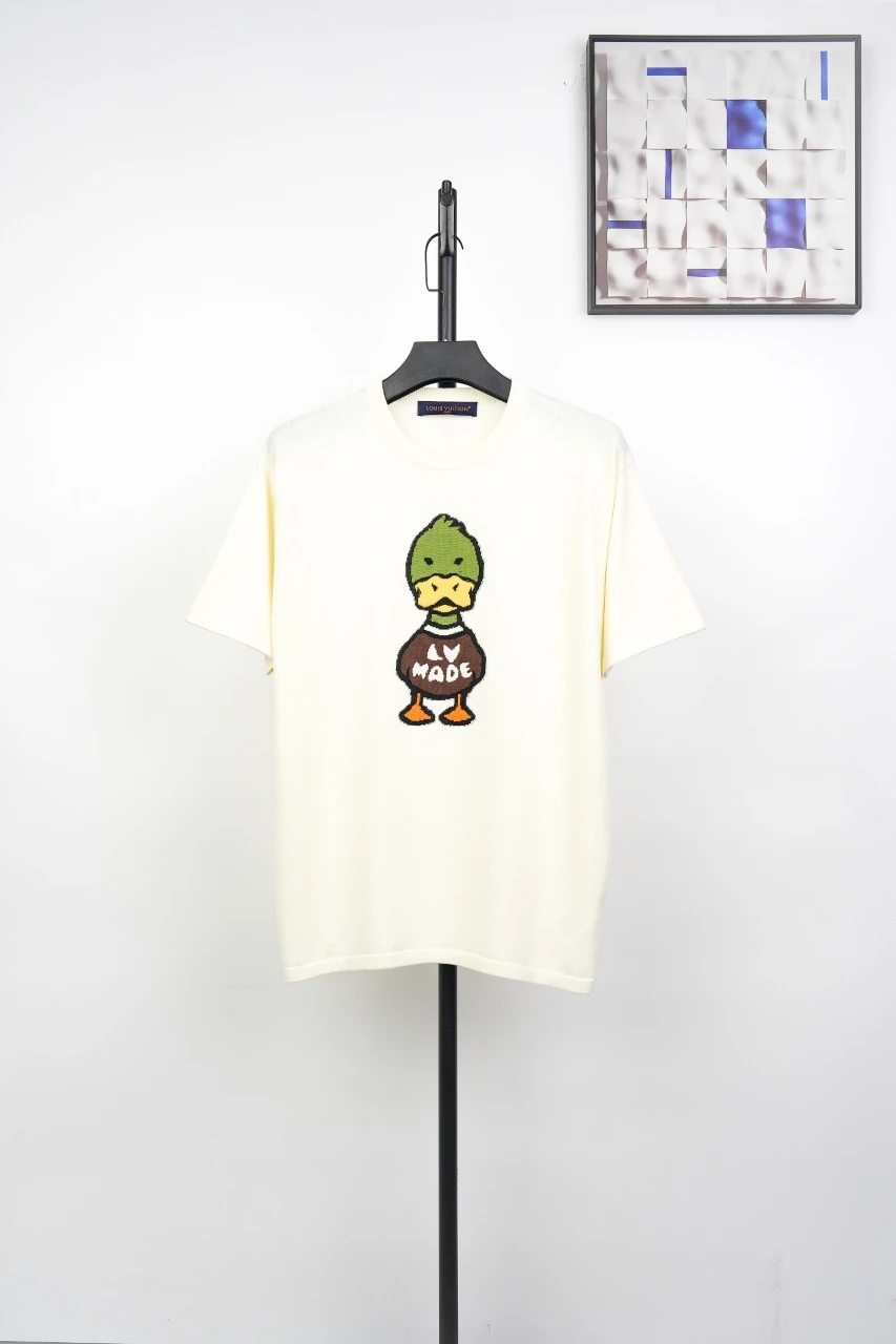 Louis Vuitton Off White Duck Jacquard T-Shirt product photo from LabelPicks