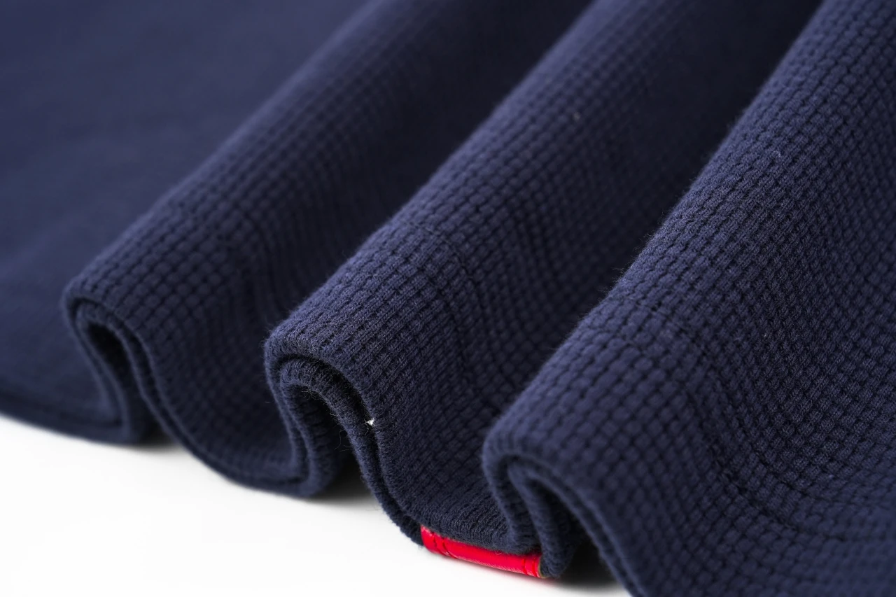 Chrome Hearts Navy Cross Leather Patch Waffle Henley Long Sleeve product photo from LabelPicks