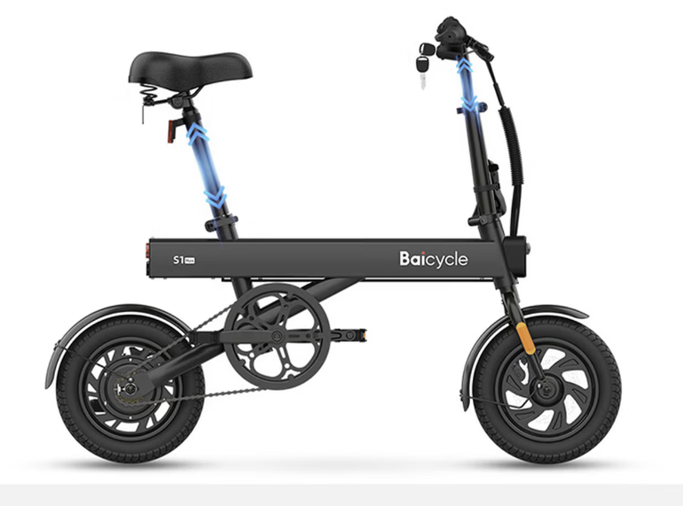 BAICYCLE Folding Electric Bicycle Aluminum  Lightweight E-Bike Lithium Battery Commuter  - GreshamTech