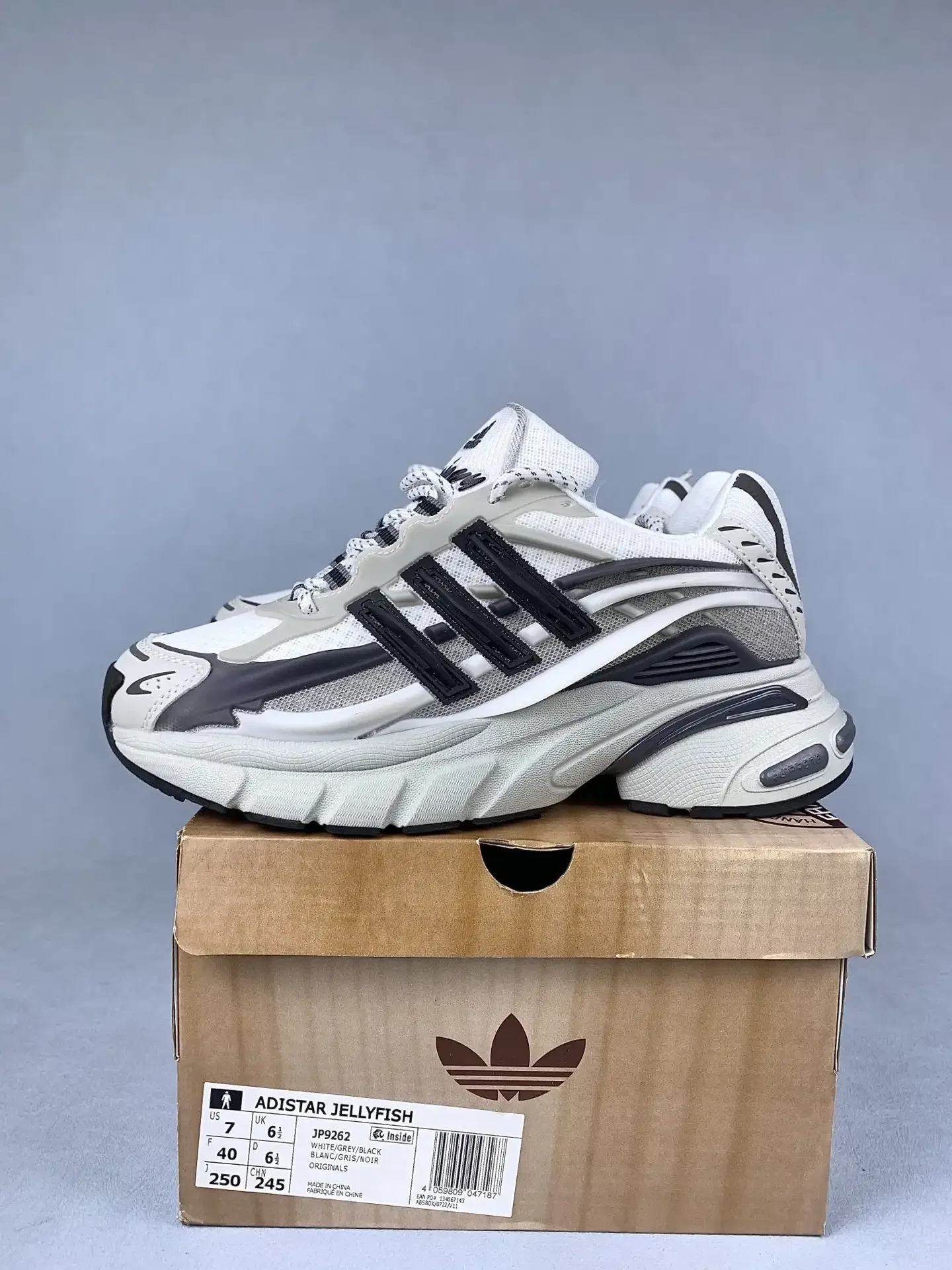 Pharrell Williams x adidas Adistar Jellyfish Black White Grey Shoes product photo from LabelPicks
