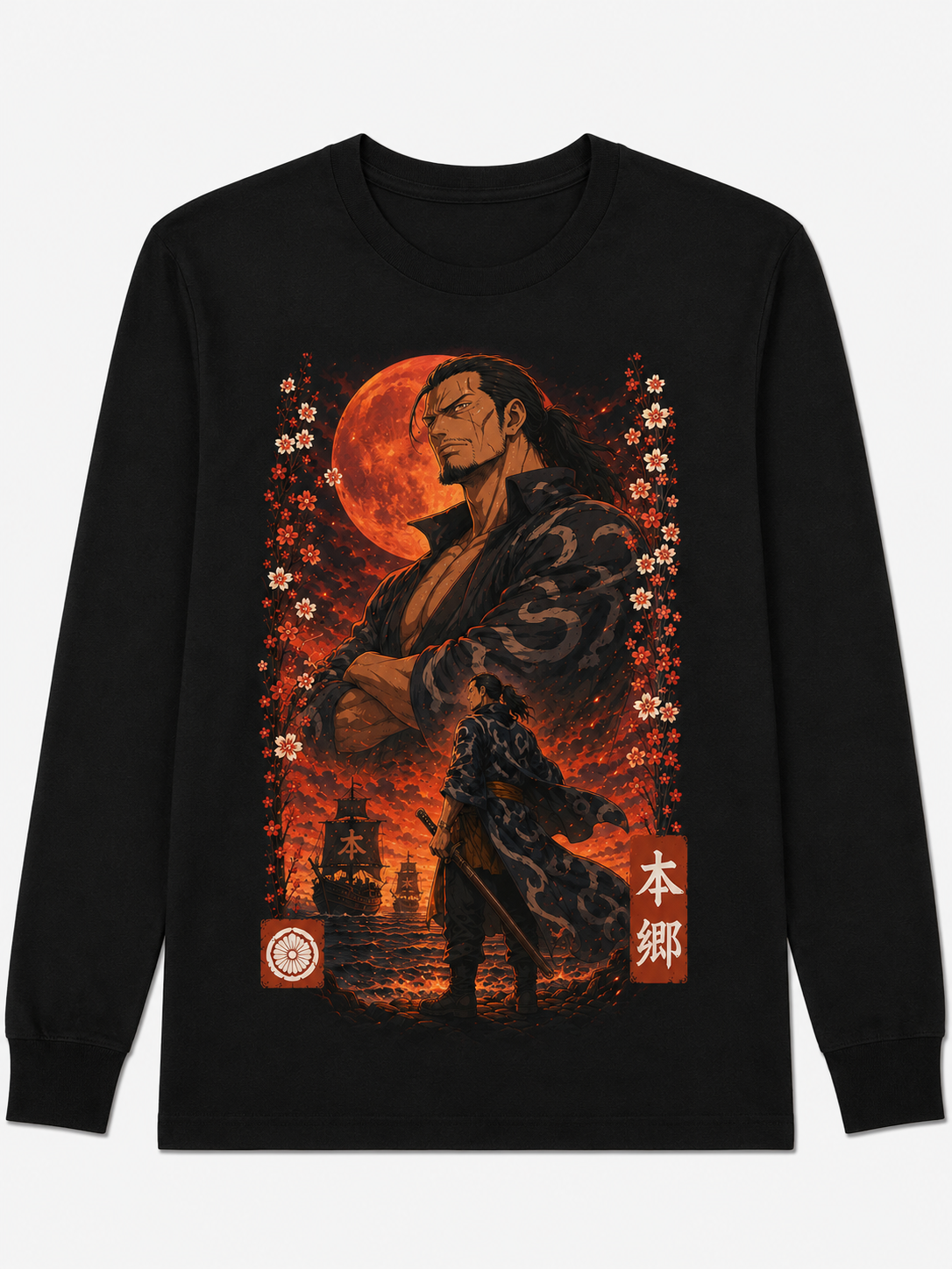 Remera Anime Hongo One Piece Manga Corta
