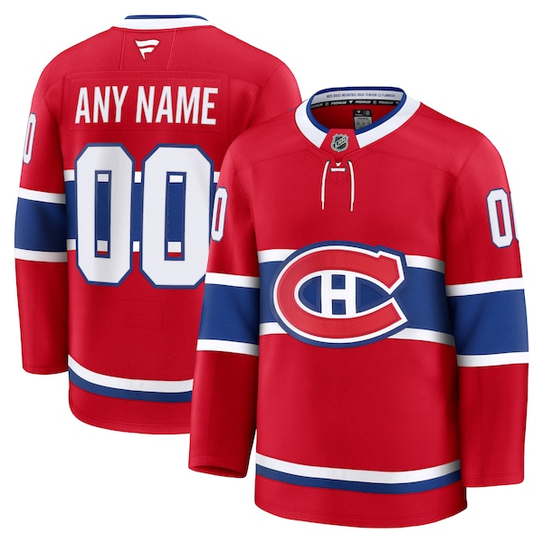 Montreal Canadiens  Home Premium Custom Jersey - Red/White