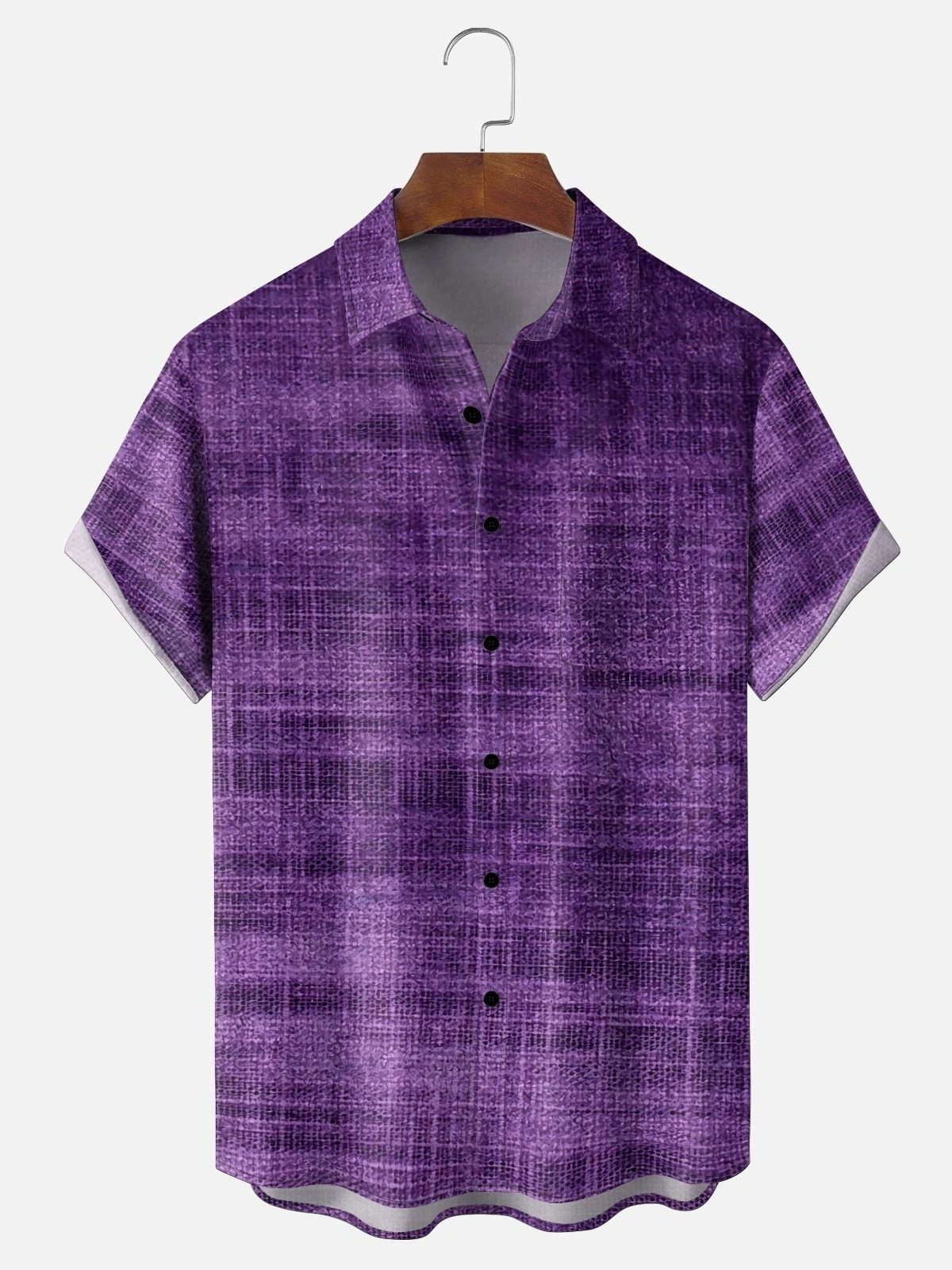 Moisture-wicking Geometric Chest Pocket Casual Shirt