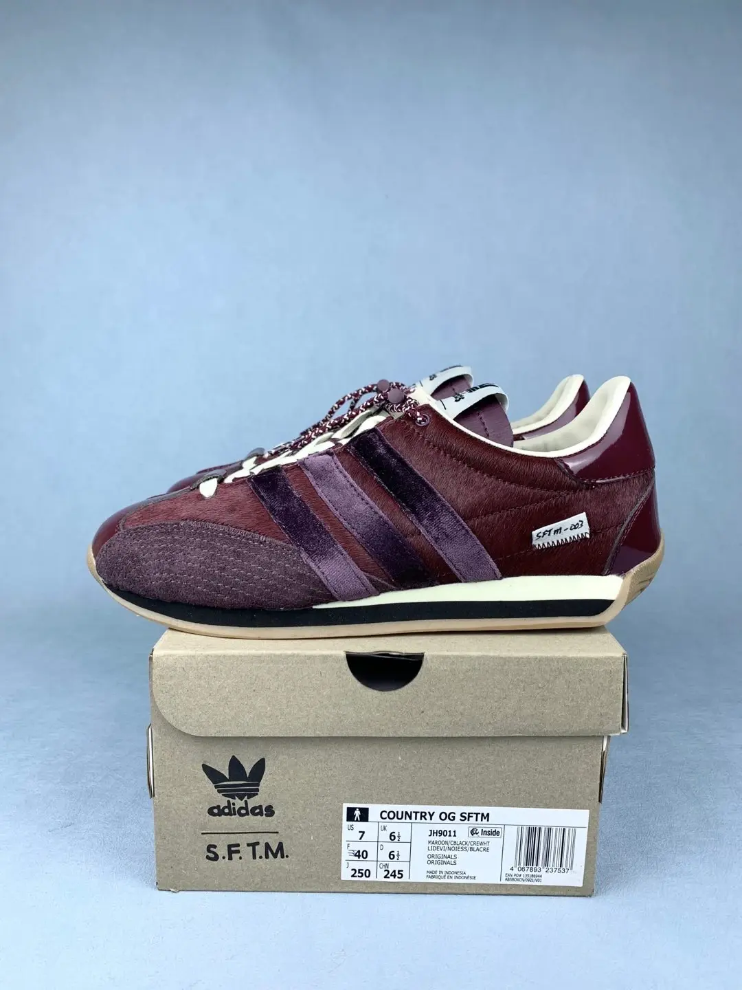 Song for the Mute x adidas Country OG Maroon Shoes product photo from LabelPicks