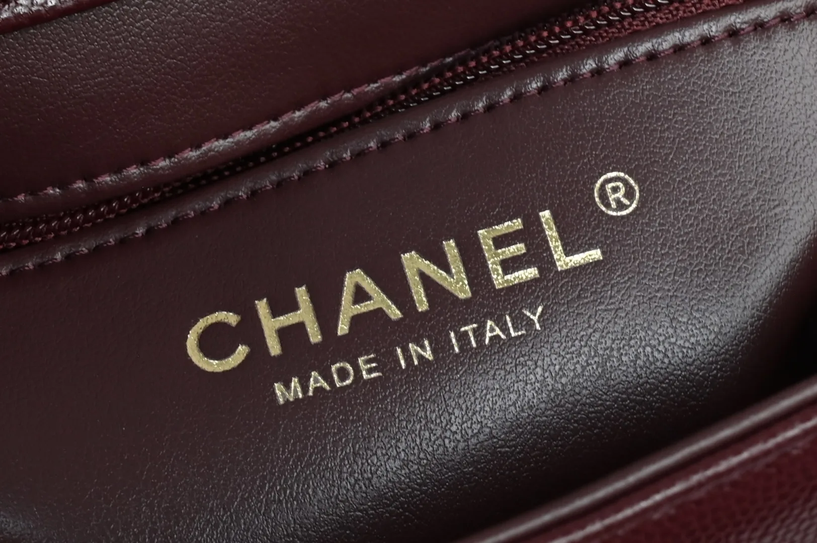 Chanel Burgundy Calfskin Shoulder Bag product photo from LabelPicks