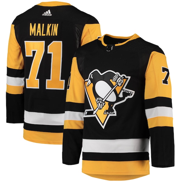 Evgeni Malkin Pittsburgh Penguins adidas Home Primegreen Authentic Player Jersey - Black