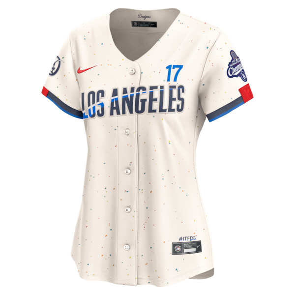 Shohei Ohtani Los Angeles Dodgers Nike Women's 2025 World Series Champions Home Limited Jersey - Cream