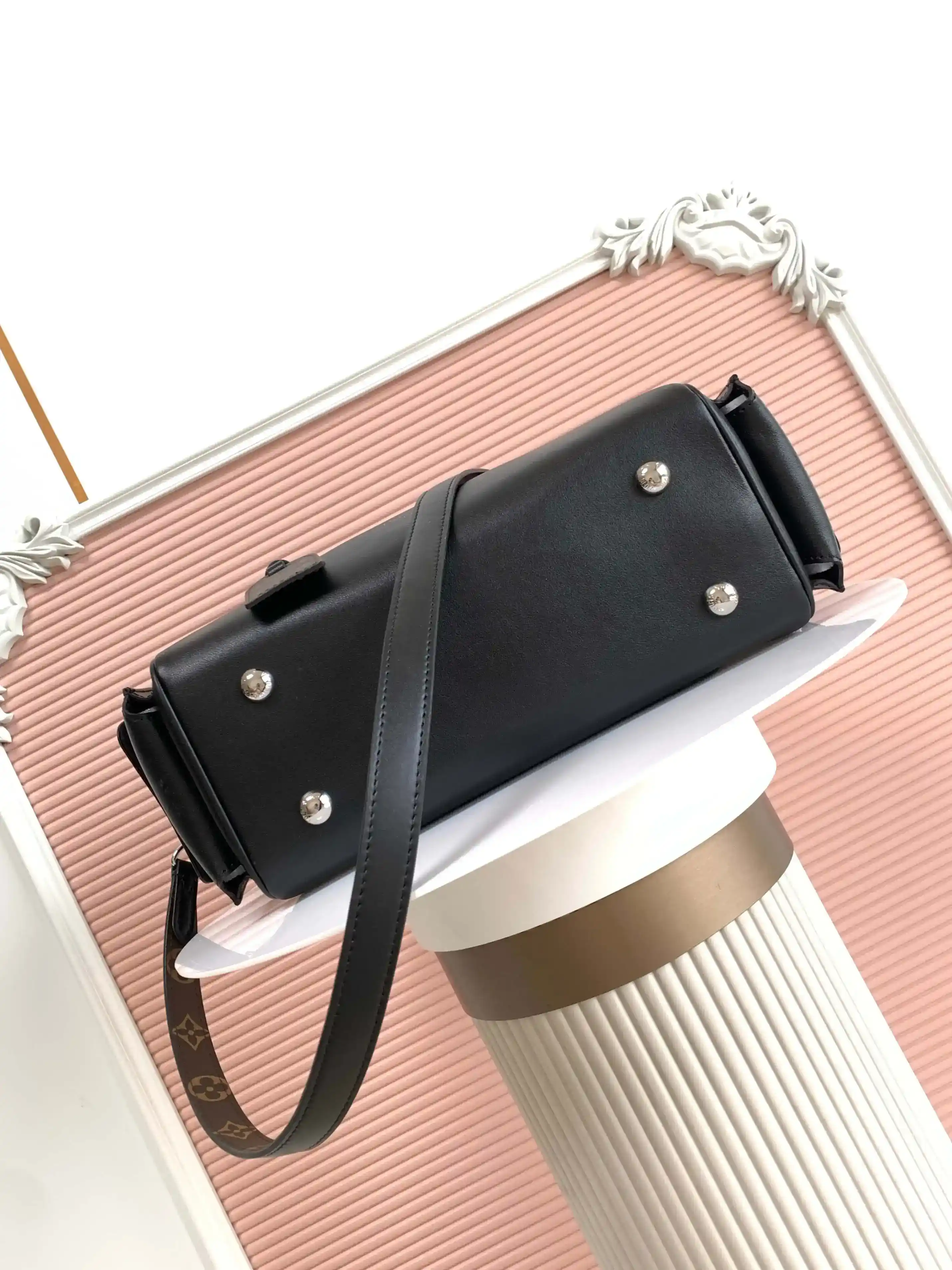 Louis Vuitton Speedy Black Lambskin Top Handle Bag product photo from LabelPicks