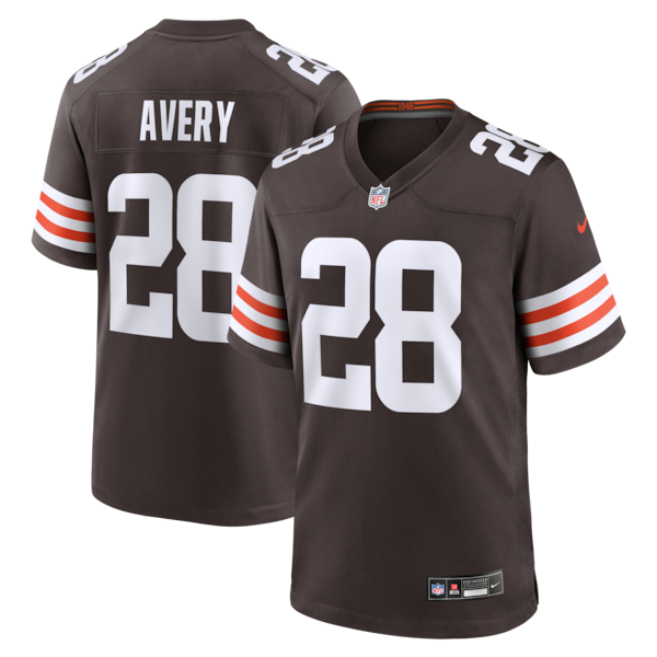 Tre Avery Cleveland Browns Nike Team Game Jersey -  Brown