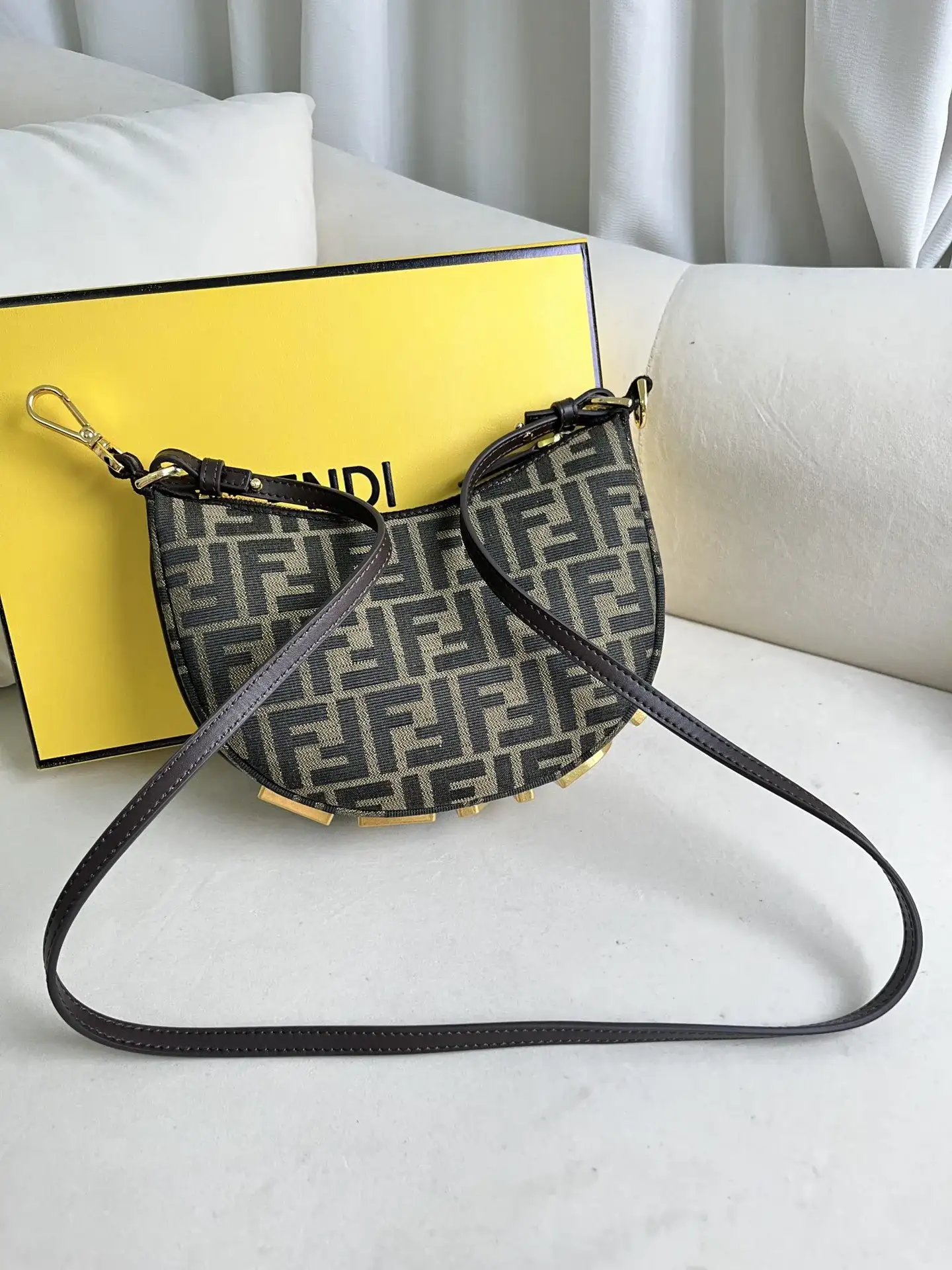 Fendi Monogram Canvas Hobo Bag product photo from LabelPicks