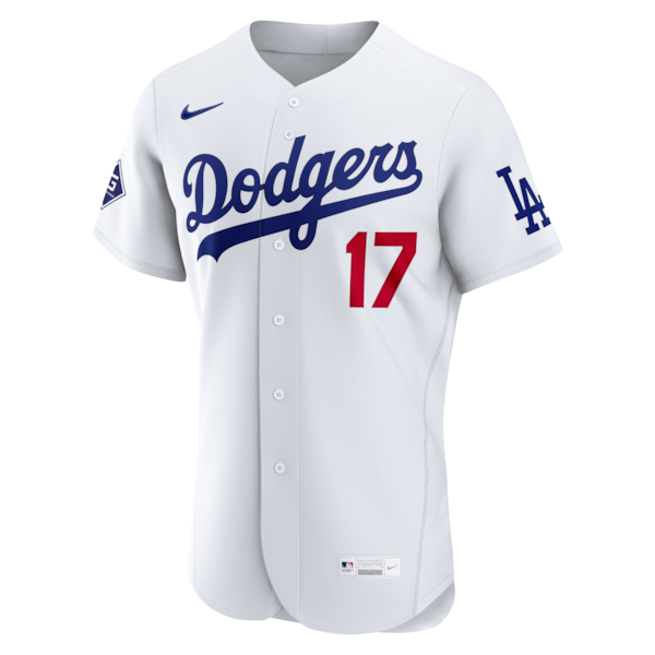 Shohei Ohtani Los Angeles Dodgers Nike Home Authentic Sponsor Patch Jersey - White