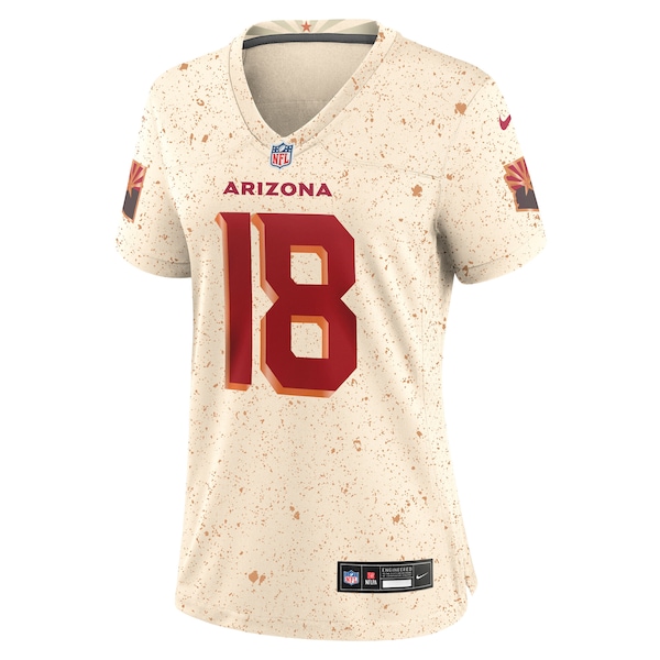 Marvin Harrison Jr. Arizona Cardinals Nike Women's 2025 Rivalries Collection Game Jersey - Natural