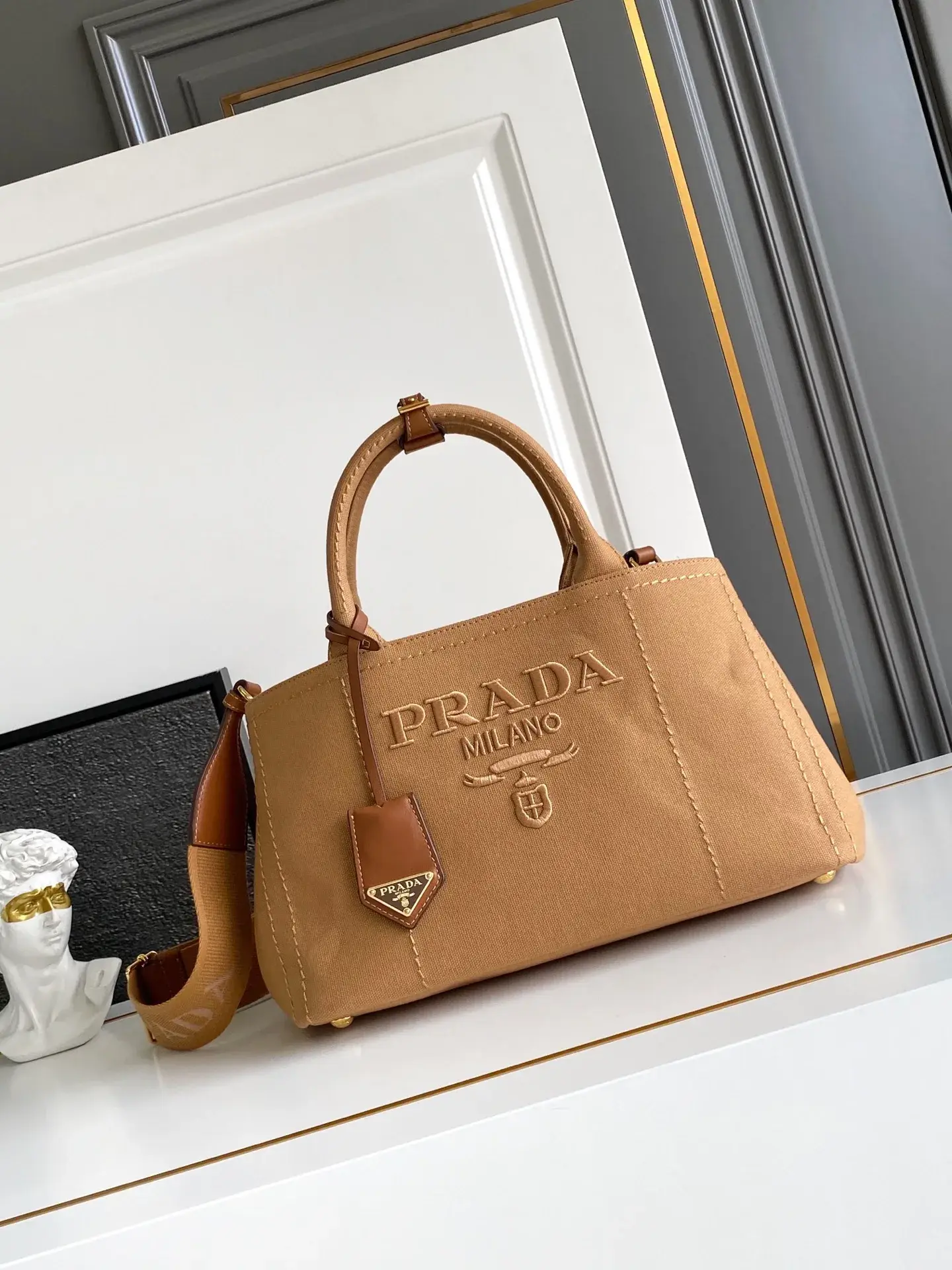 Prada Canvas and Leather Tote Bag product photo from LabelPicks