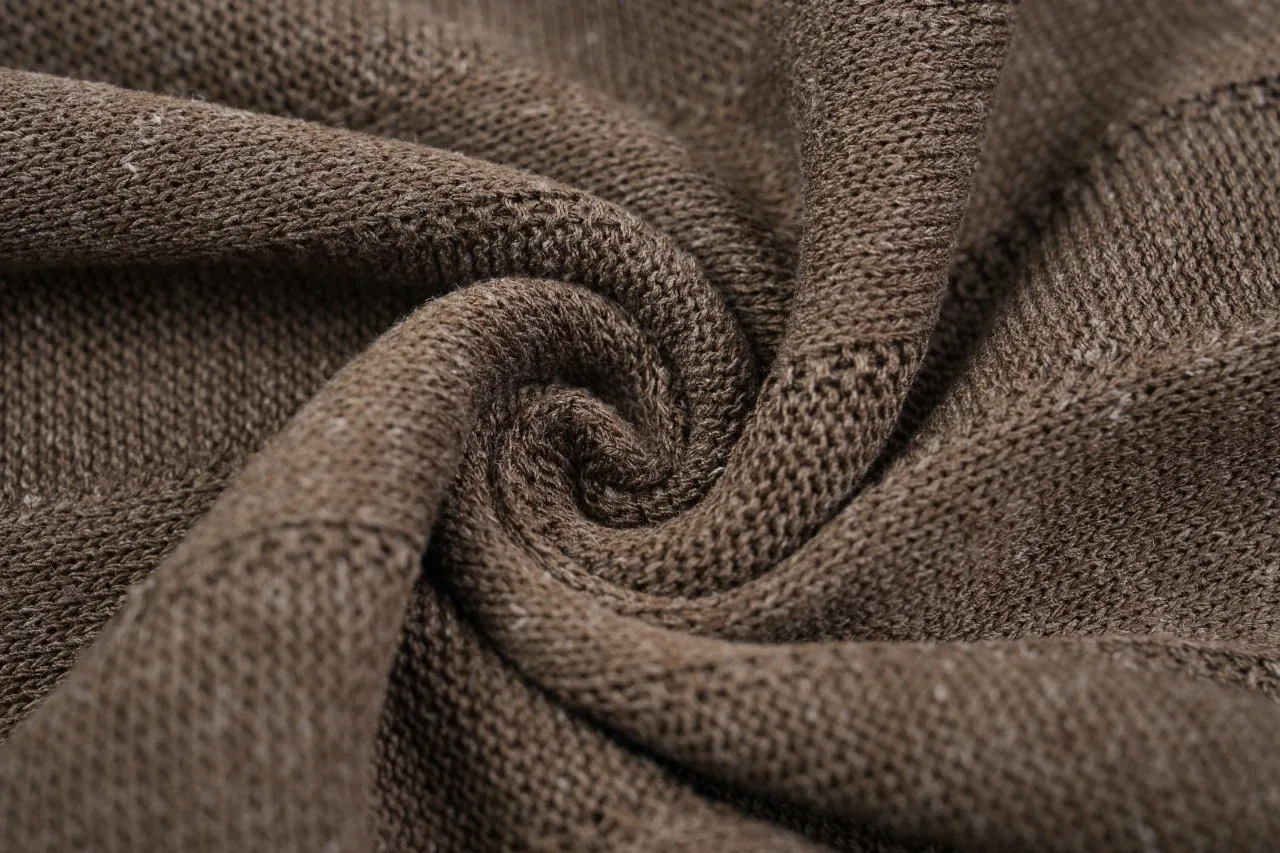 Brunello Cucinelli Brown Linen-Blend Ribbed Polo Shirt product photo from LabelPicks