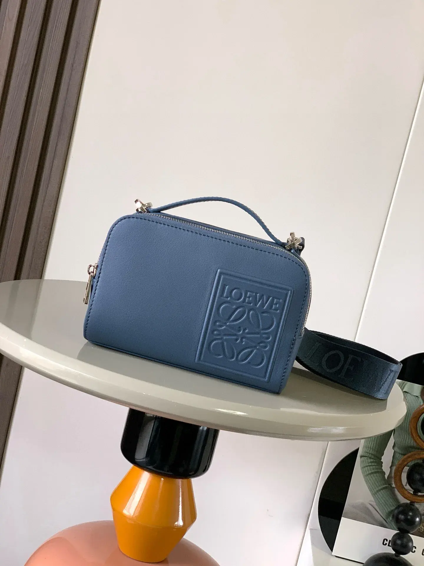 Loewe Blue Calfskin Crossbody Bag product photo from LabelPicks
