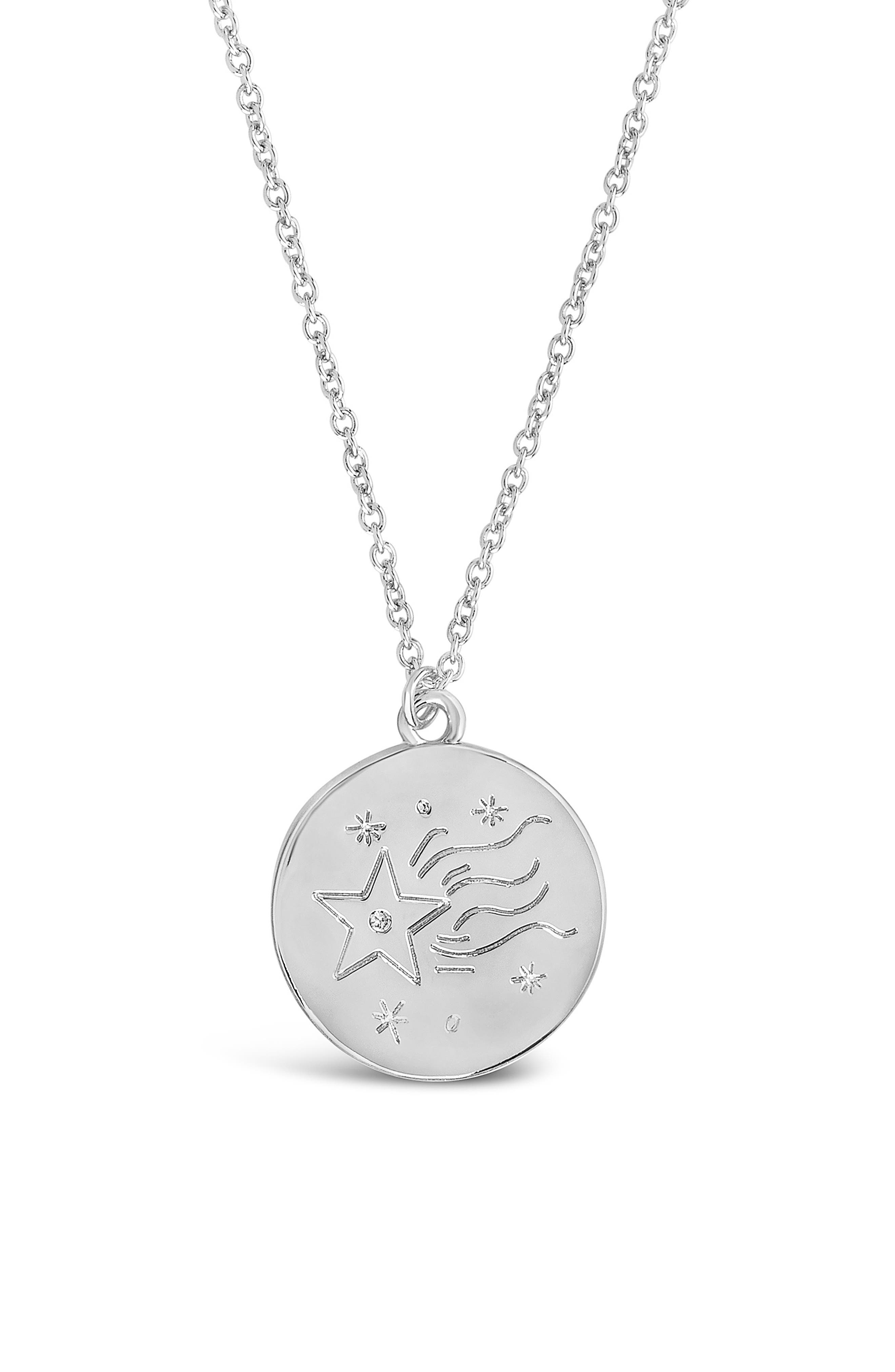 Sterling Forever Shooting Star Pendant Necklace