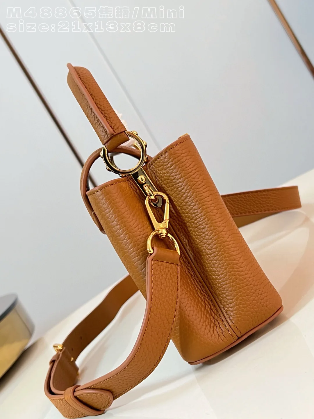 Louis Vuitton Capucines Brown Calfskin Crossbody Bag product photo from LabelPicks
