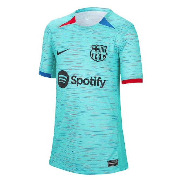 Frenkie de Jong Barcelona Nike Youth 2023/24 Third Replica Jersey - Aqua