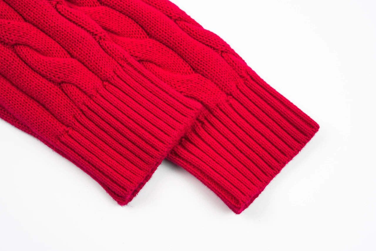 Ralph Lauren Red Pony Embroidered Cable Knit Crewneck Sweater product photo from LabelPicks
